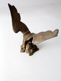 vintage brass American eagle statue