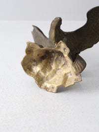 vintage brass American eagle statue