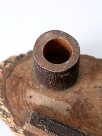 vintage ashtray with match holder and striker