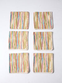 mid-century napkins set of 6