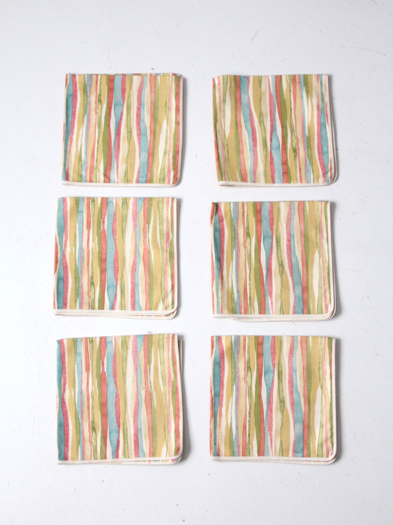 mid-century napkins set of 6