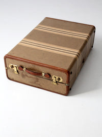 vintage striped wardrobe suitcase circa 1930
