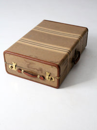 vintage striped wardrobe suitcase circa 1930