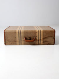 vintage striped wardrobe suitcase circa 1930