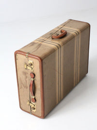 vintage striped wardrobe suitcase circa 1930