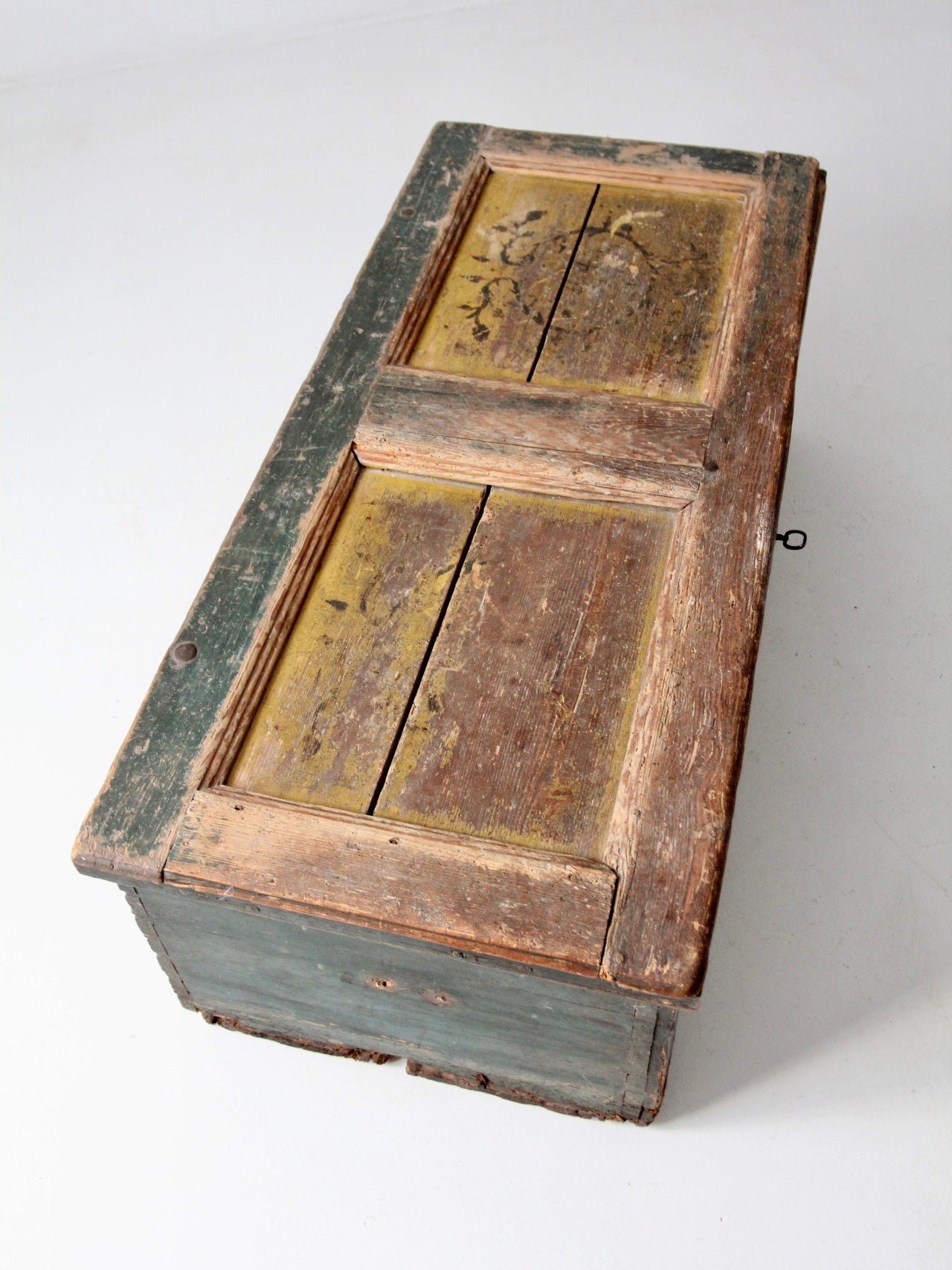 antique painted blanket chest