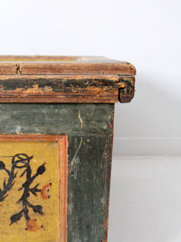 antique painted blanket chest