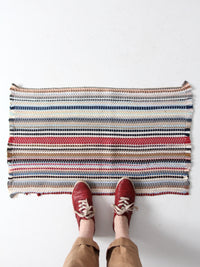 vintage striped accent rug