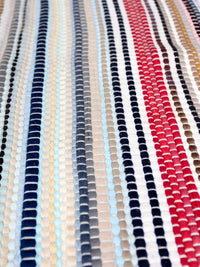 vintage striped accent rug
