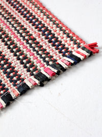 vintage striped rag rug