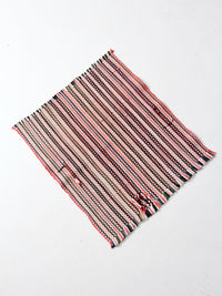 vintage striped rag rug