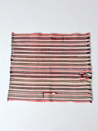 vintage striped rag rug