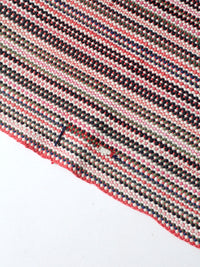 vintage striped rag rug