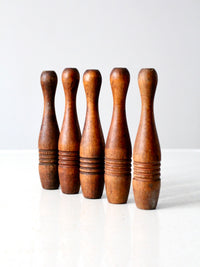 antique wooden skittles
