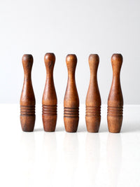 antique wooden skittles