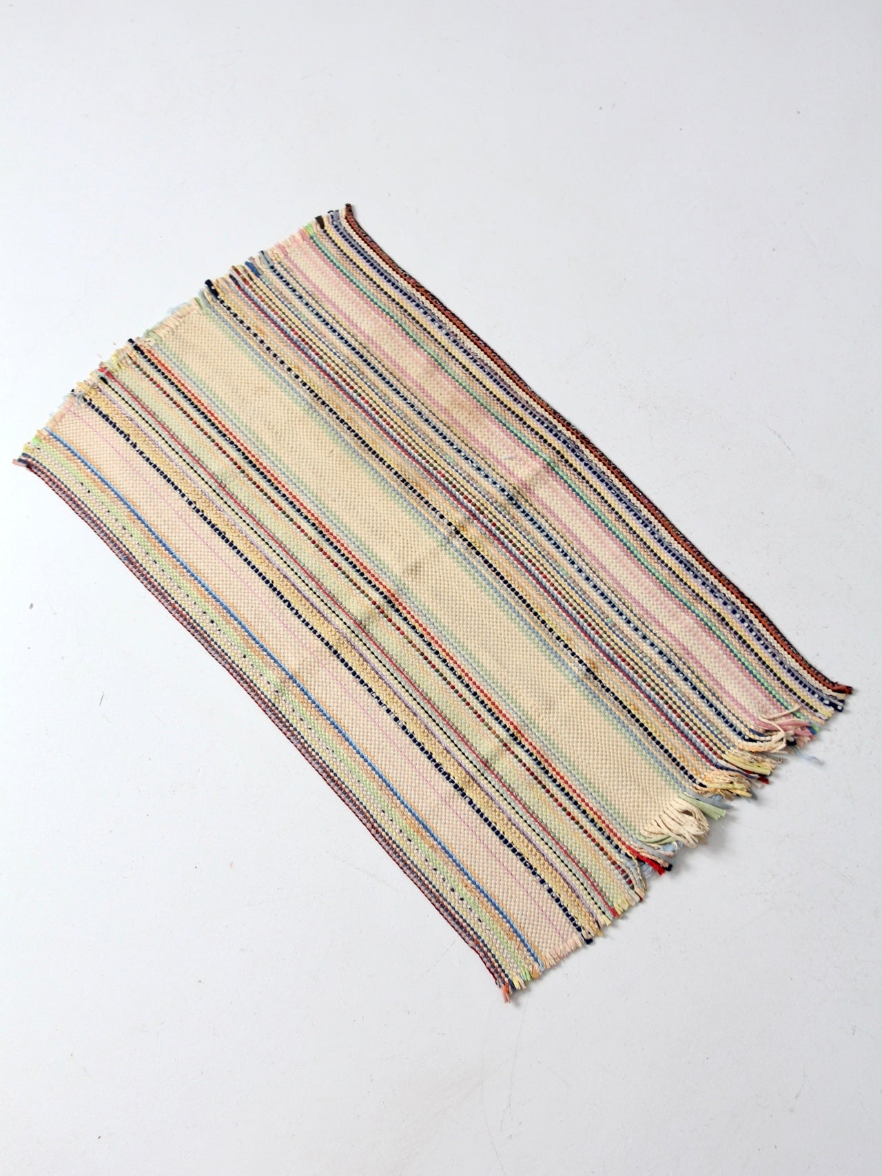 vintage stripe throw rug, 41 x 24
