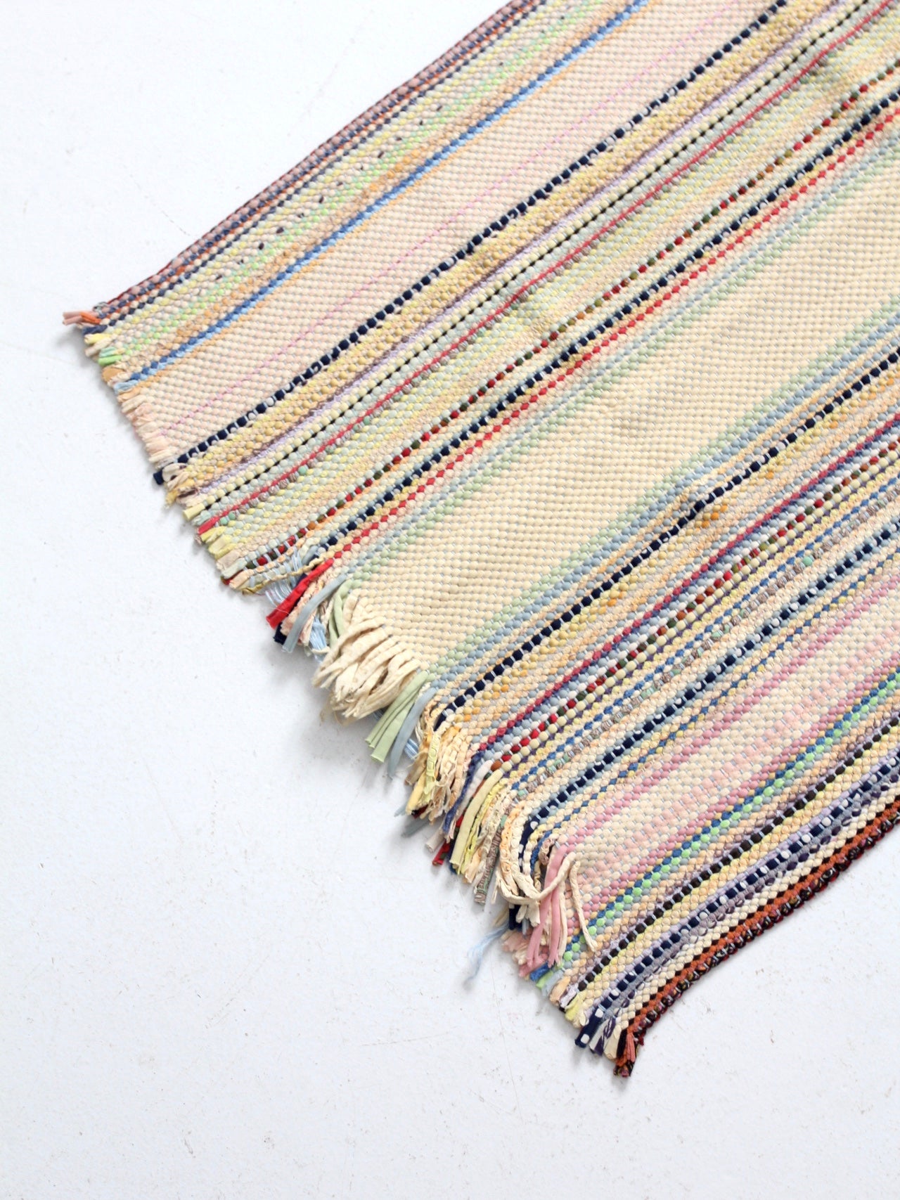 vintage stripe throw rug, 41 x 24