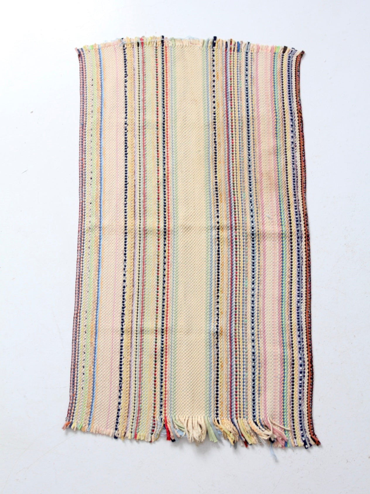 vintage stripe throw rug, 41 x 24