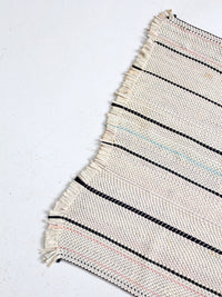vintage striped throw rug 33" x 23"