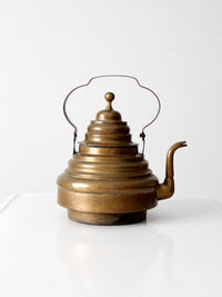 antique brass teapot