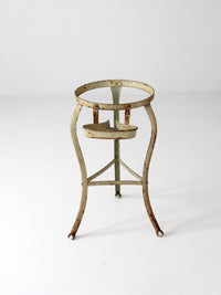 antique claw foot iron stand