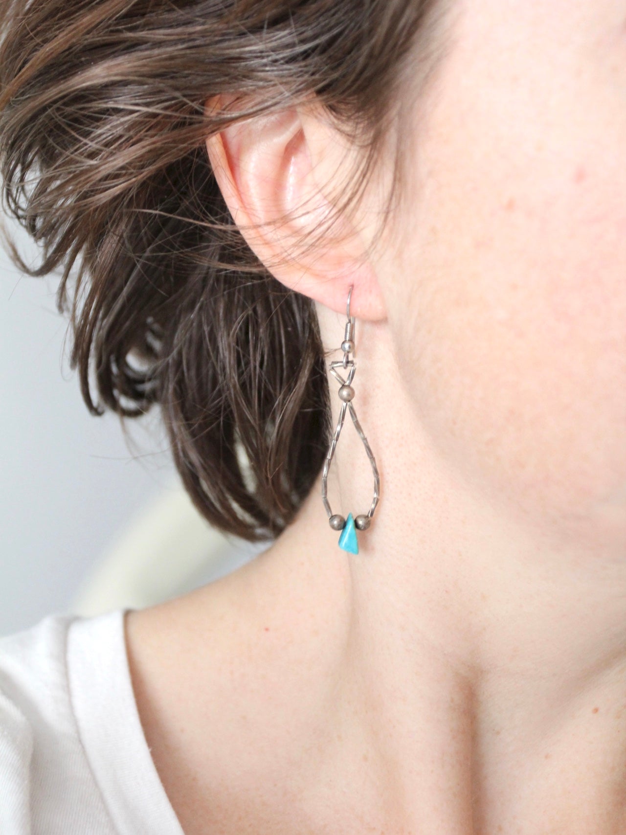 vintage turquoise drop earrings