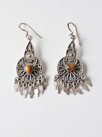 vintage sterling silver drop earrings