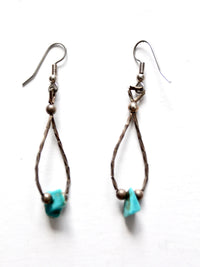 vintage turquoise drop earrings