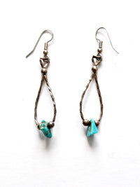 vintage turquoise drop earrings