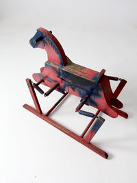 vintage spring rocking horse