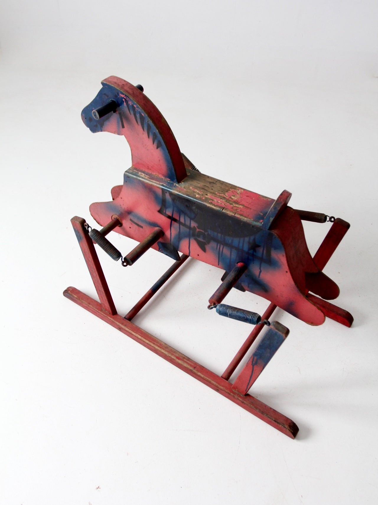 vintage spring rocking horse