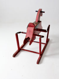 vintage spring rocking horse