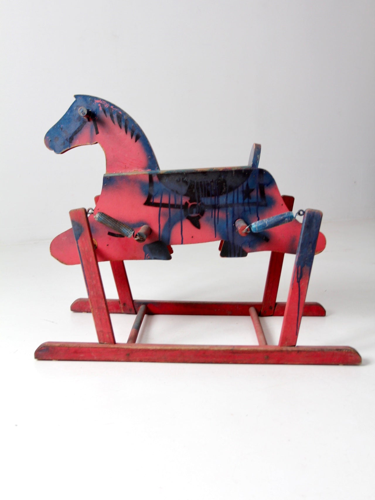 vintage spring rocking horse
