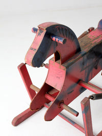 vintage spring rocking horse