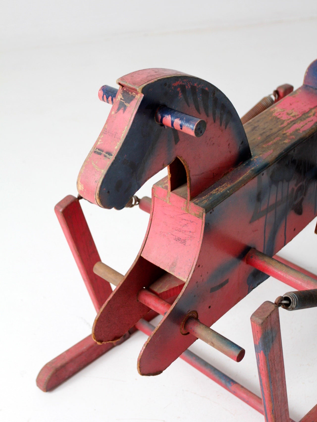 vintage spring rocking horse