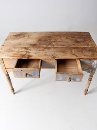 antique primitive desk table