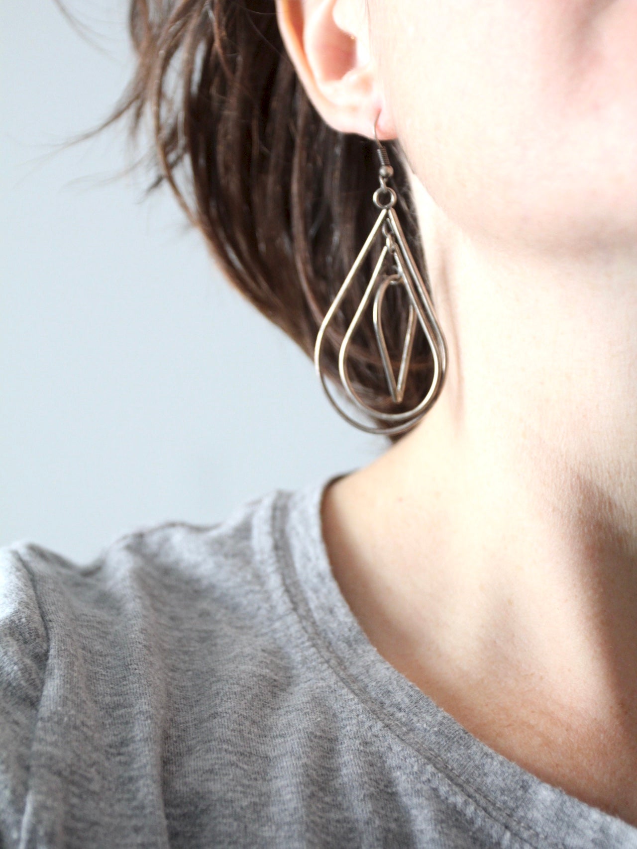 vintage teardrop drop earrings