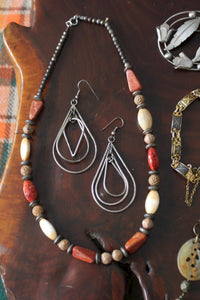 vintage teardrop drop earrings