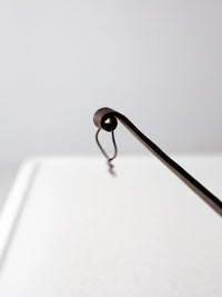 antique copper saute pans pair