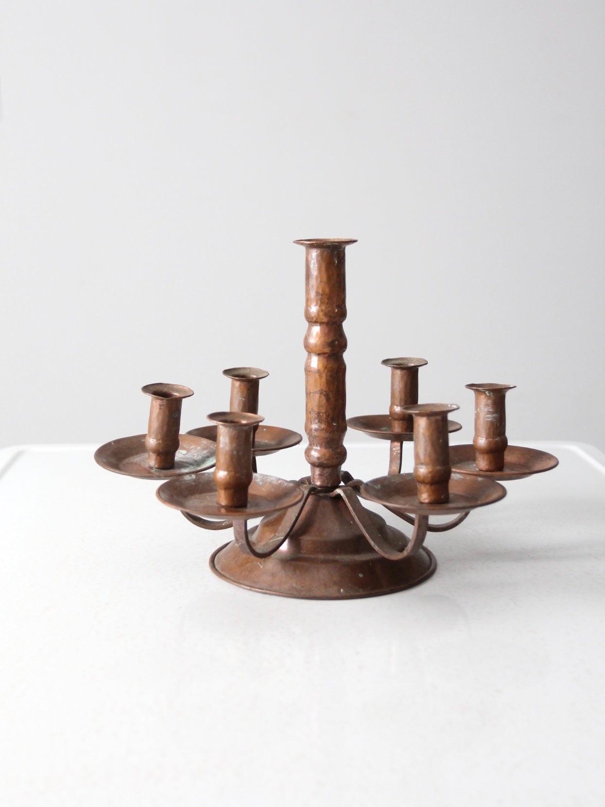 antique copper candelabra