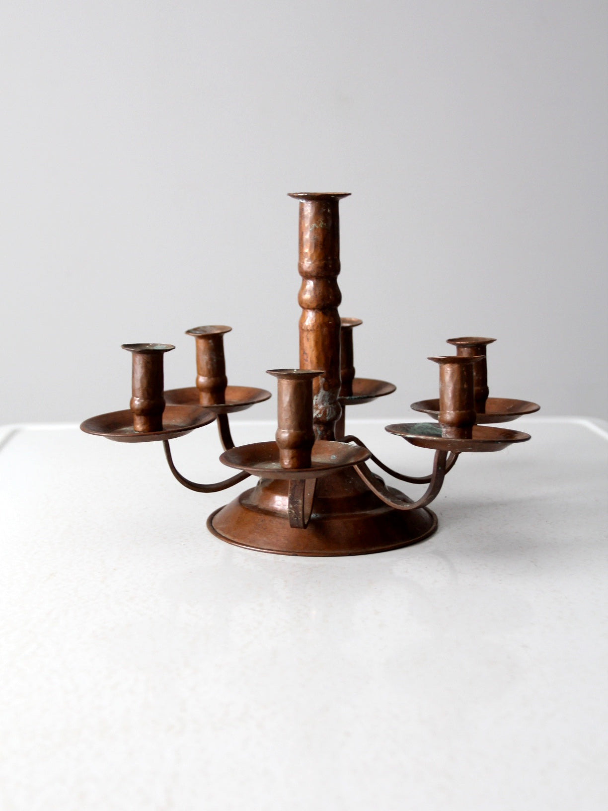 antique copper candelabra