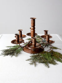 antique copper candelabra