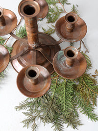 antique copper candelabra