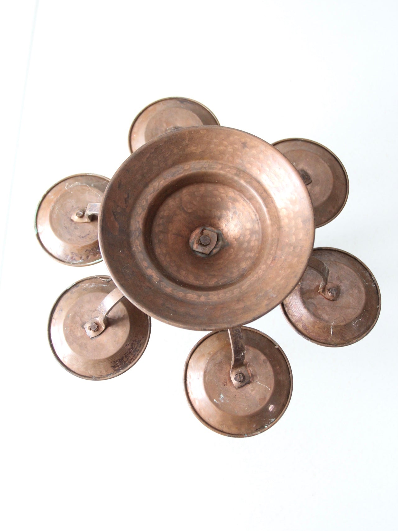 antique copper candelabra