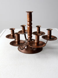 antique copper candelabra