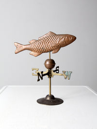 vintage copper fish weathervane