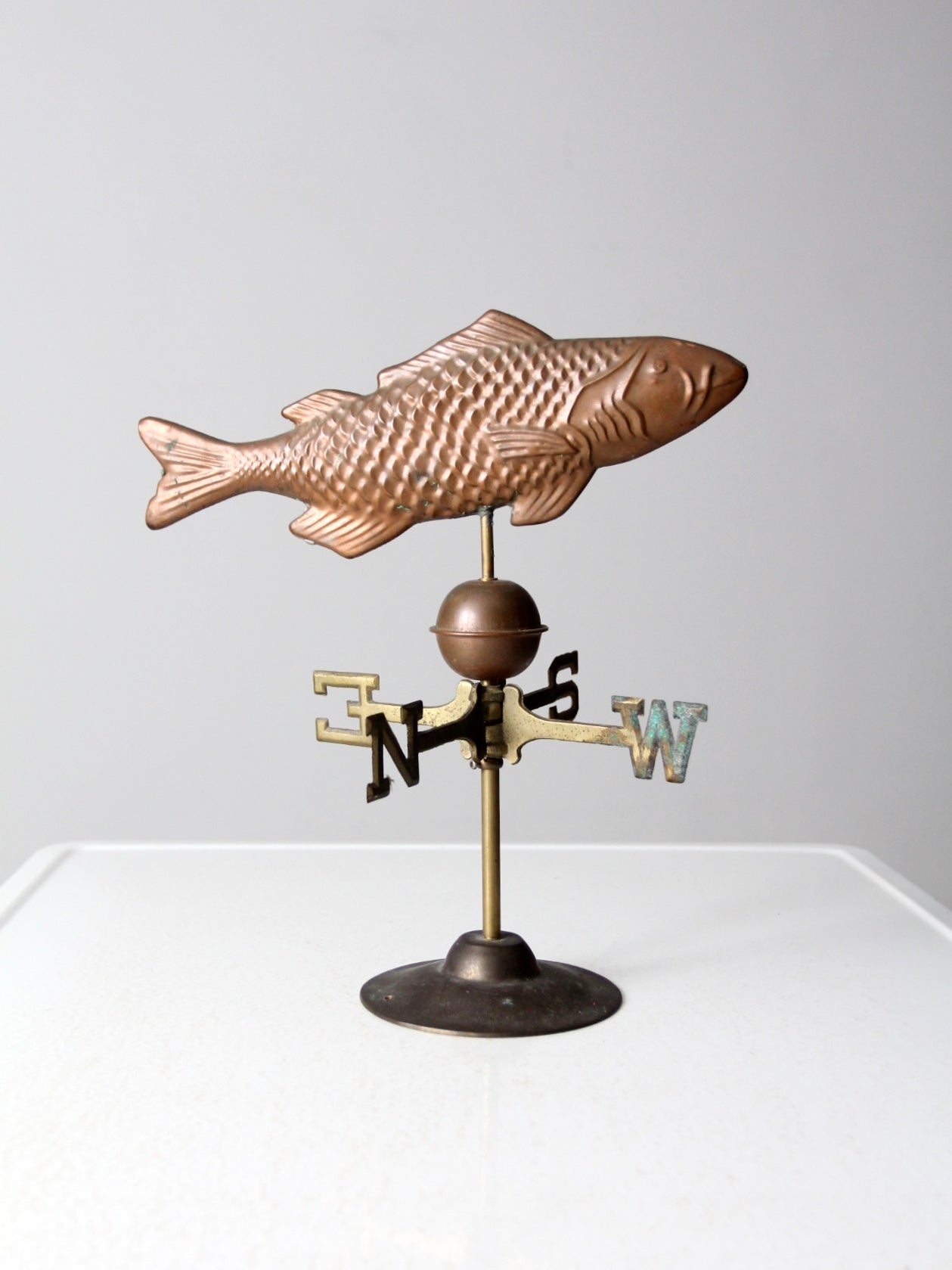 vintage copper fish weathervane