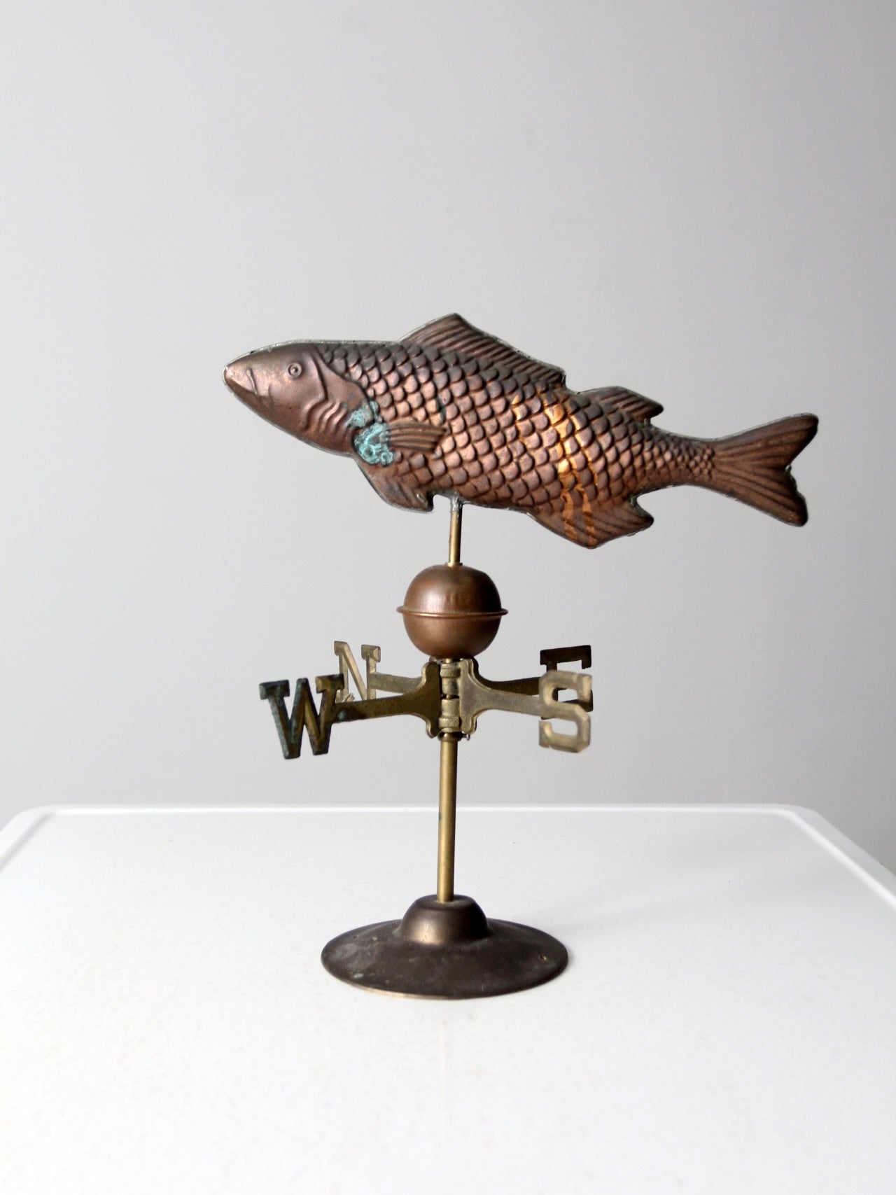 vintage copper fish weathervane