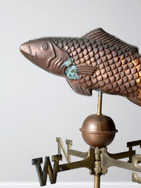 vintage copper fish weathervane