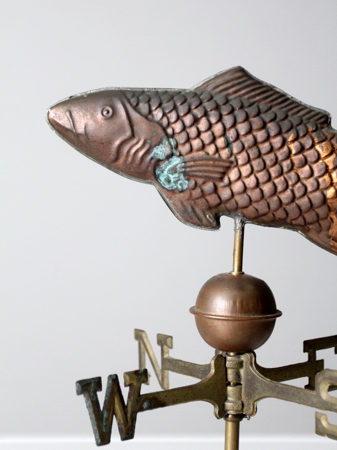 vintage copper fish weathervane